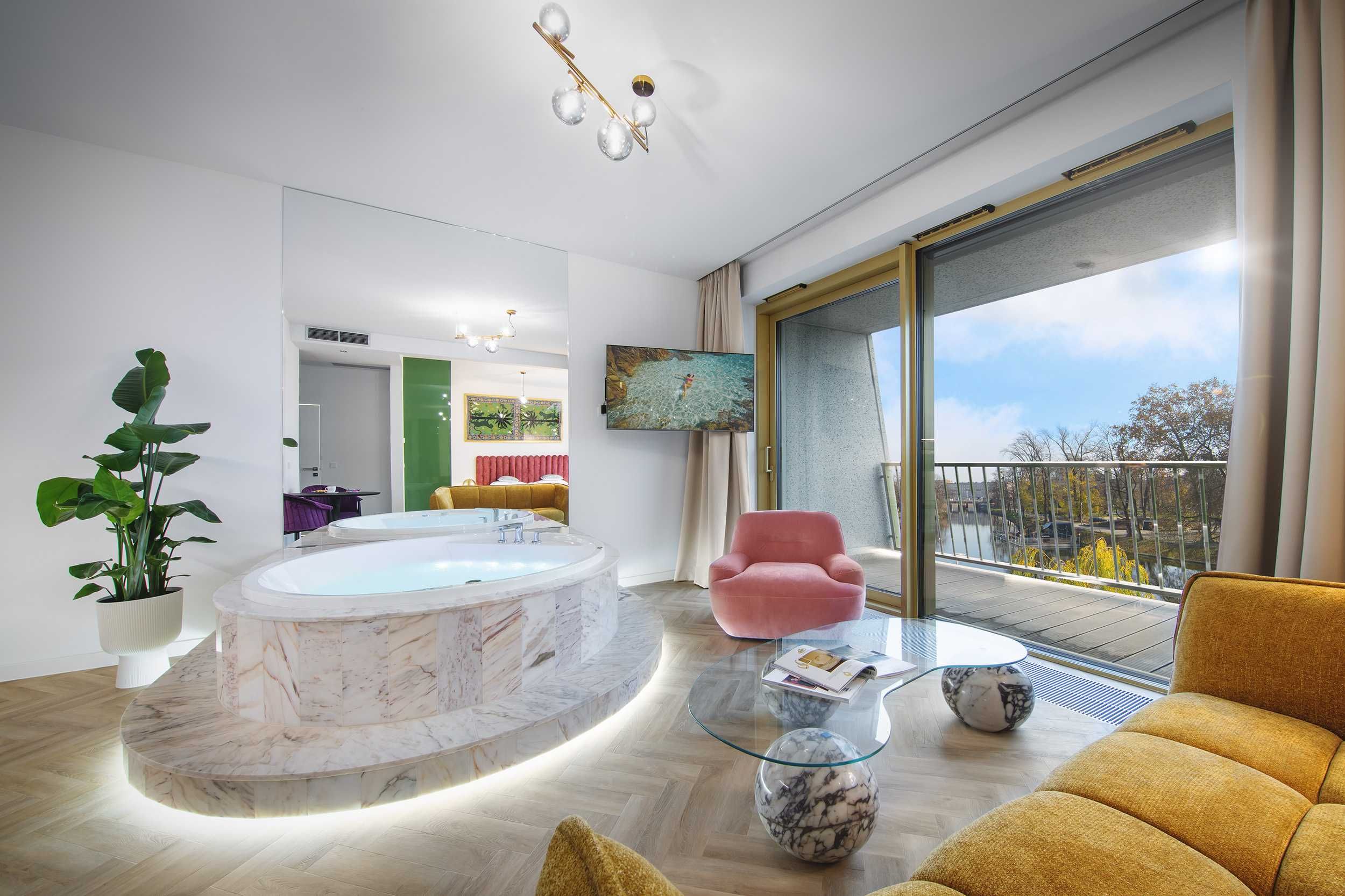 Luksusowe Apartamenty z Jacuzzi i Widokiem Na Odrę