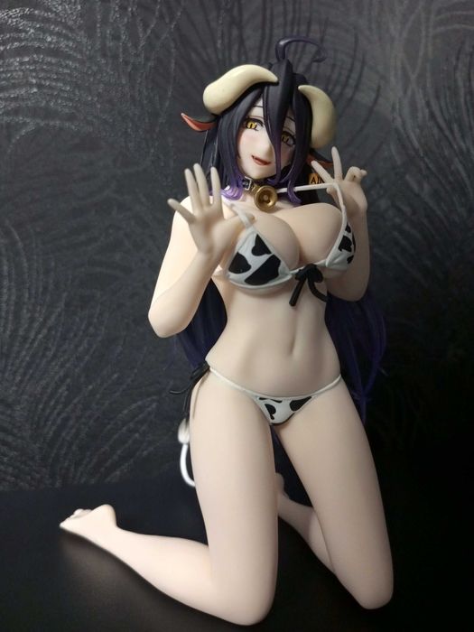 Аніме фігурка Альбедо / Taito Desktop Cute Albedo Cow Figure