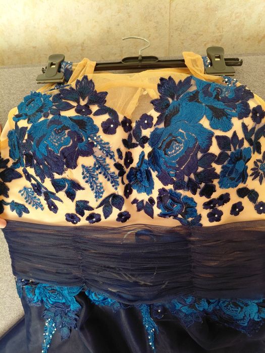 Сукня випускна синя