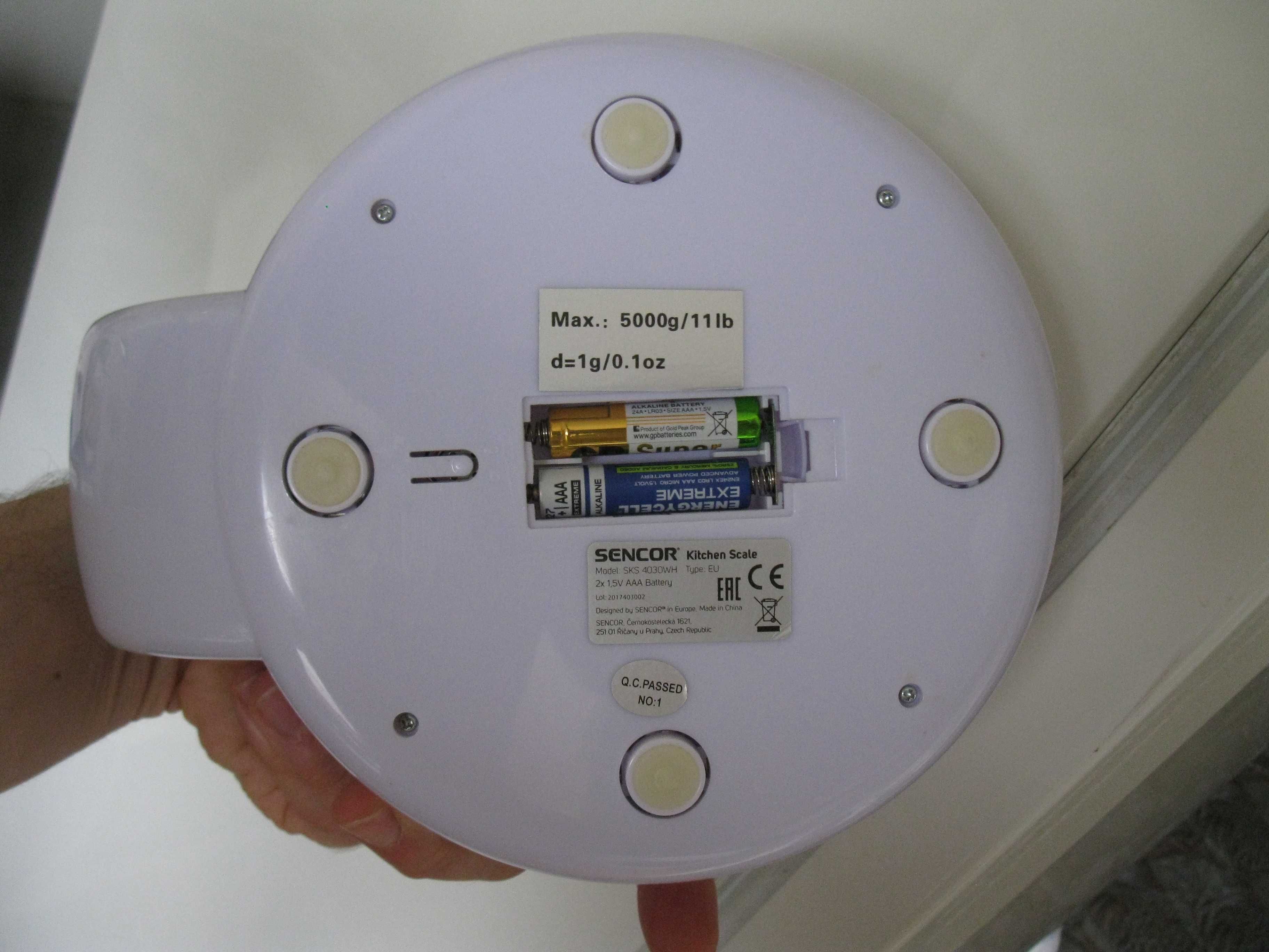 Весы электронные кухонные Sencor SKS 4030 WH