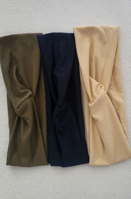 OKAZJA zestaw 3x opaska do włosków na głowę jesień
W