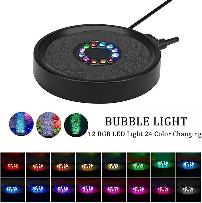 Bolhas de aquário e luzes submergíveis para aquário, Novo