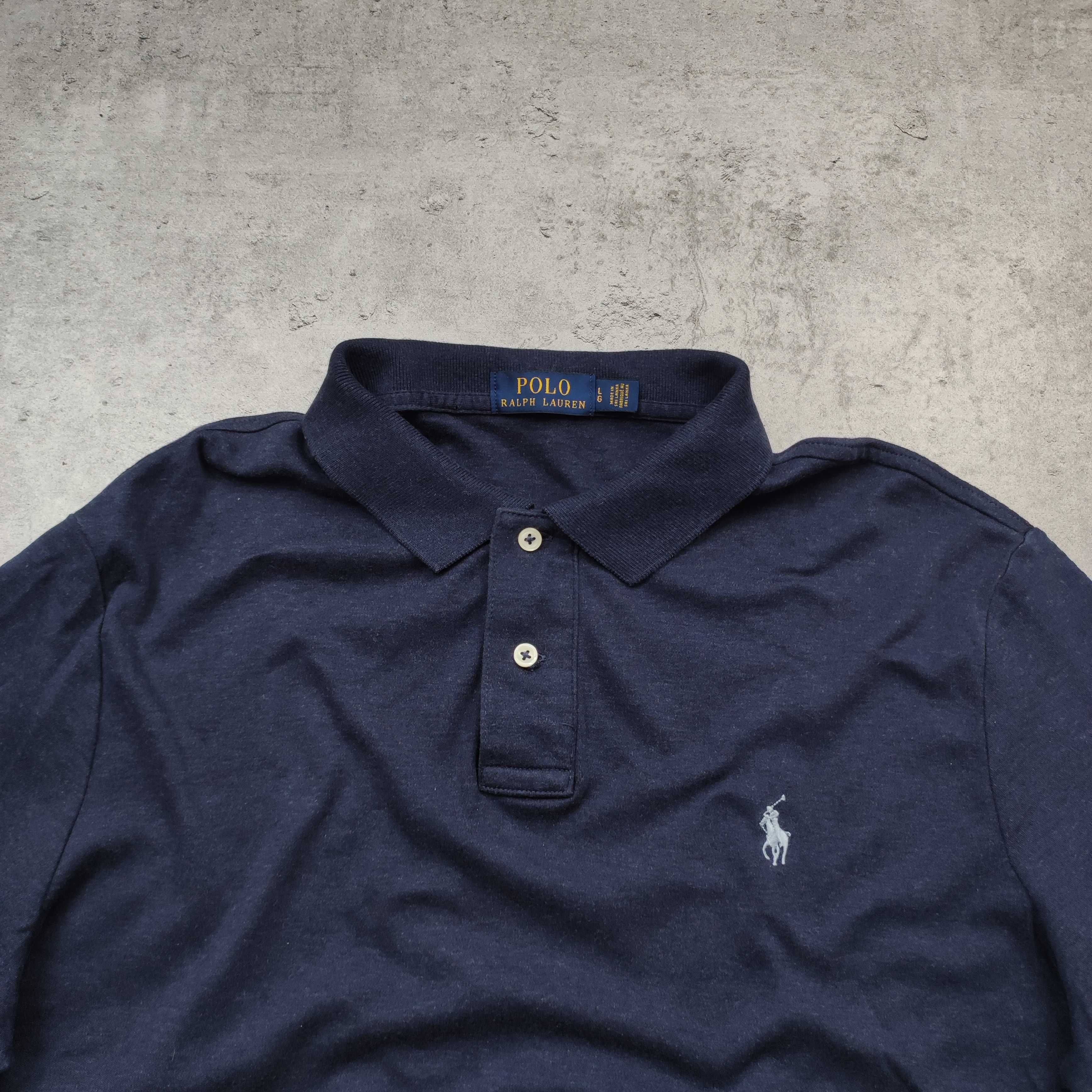 MĘSKA Koszulka PREMIUM Granatowa Polo Ralph Lauren Konik Haft Casual