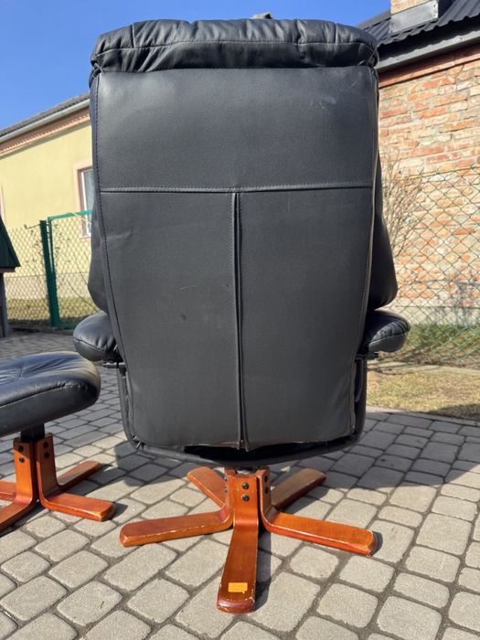 Крісло реклайнер з пуфом (0079) крісло для відпочинку