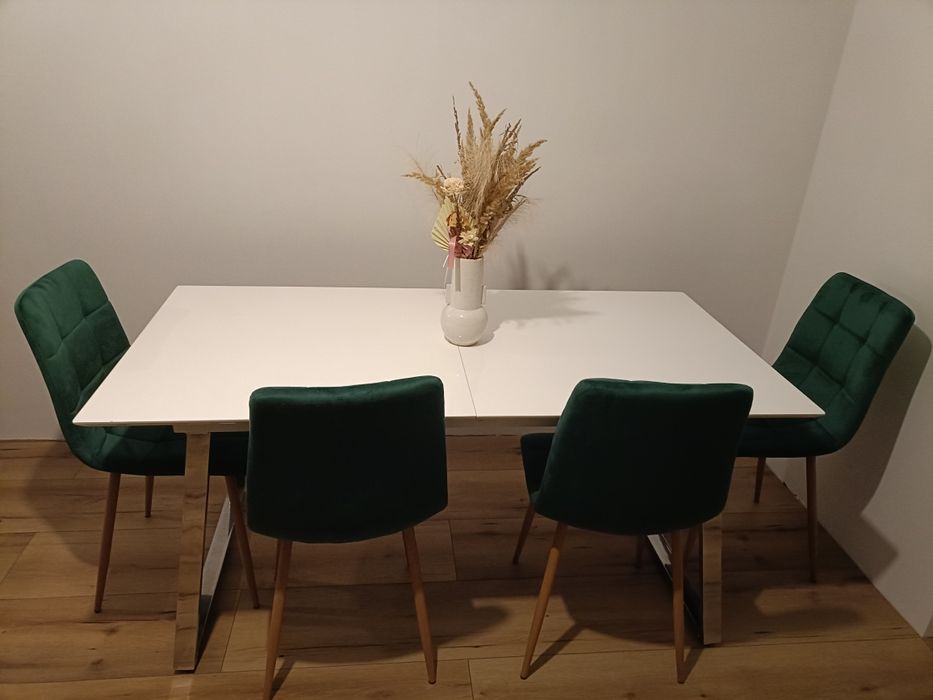 Stół rozkładany biały loft