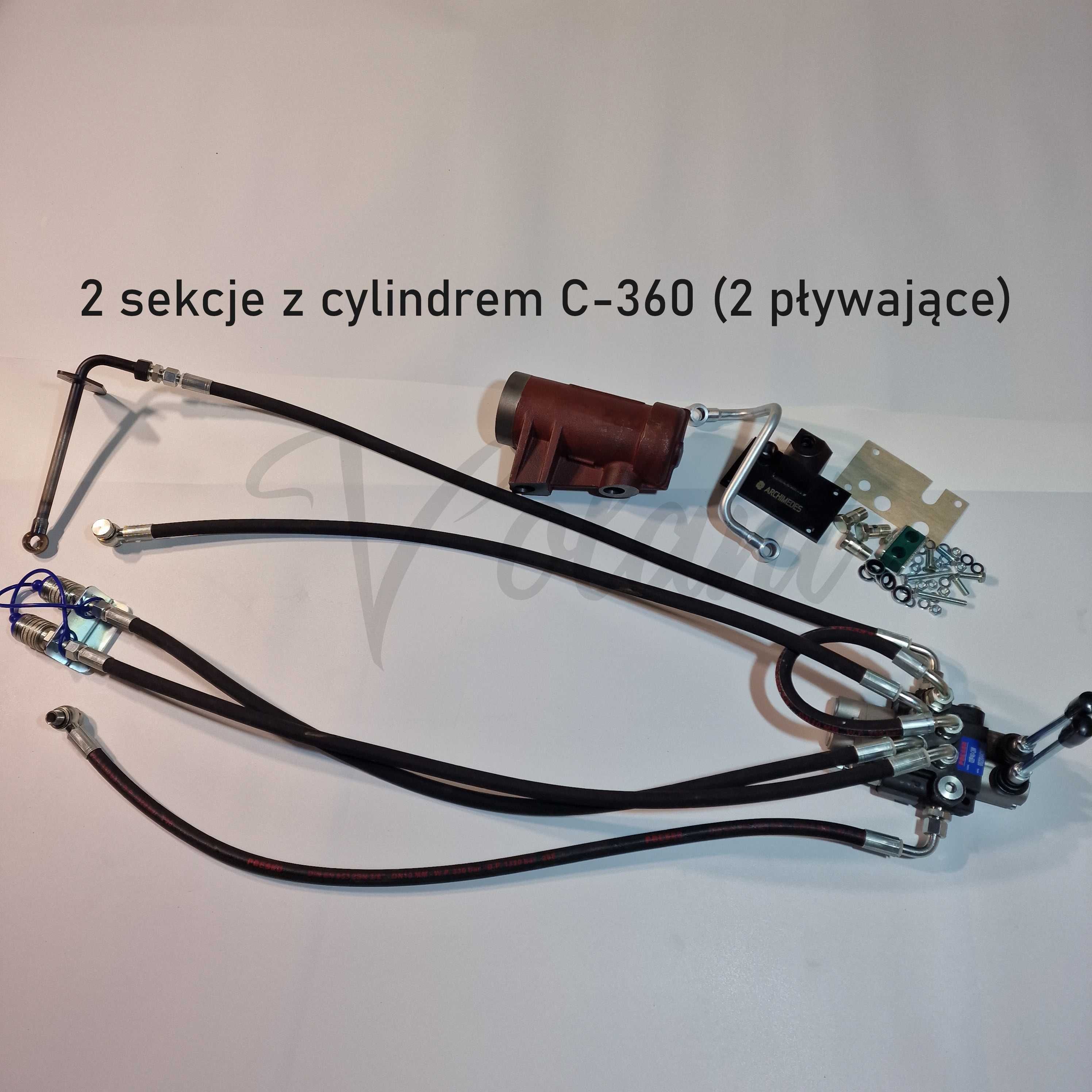 Rozdzielacz 2 Sekcyjny Zewnętrzny Hydrauliczny C-360 Kompletny