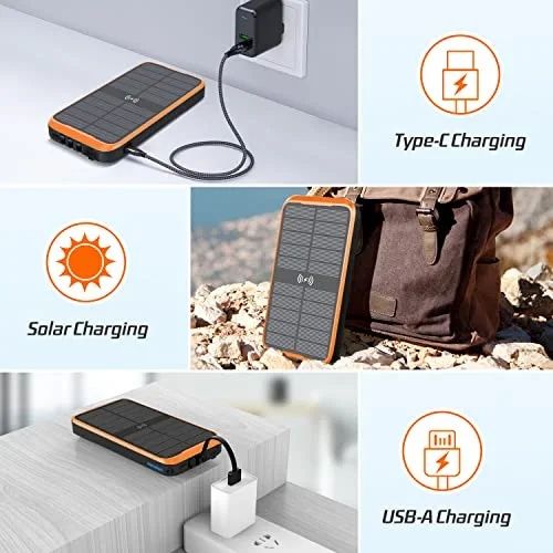 Solar Charger PowerBank Портативний зарядний пристрій 43800mAh Qc3.0