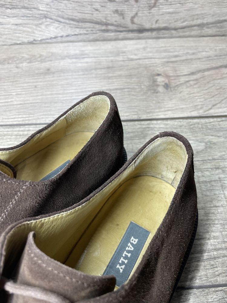 Оригінальні шкіряні туфлі оксфорди Bally 42 розмір 26.5 (27) см