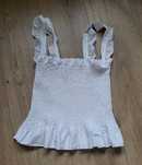 Bialy damski top