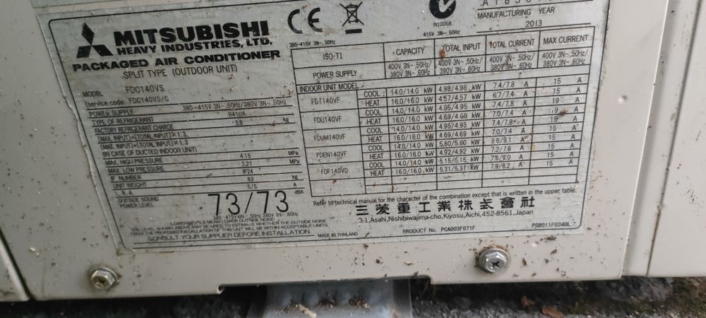 Klimatyzator Klimatyzacja Kasetonowa 4 8 10 kw Dankin Mitsubishi