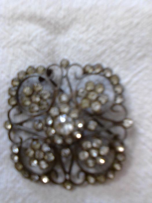 Серебряная брош бу