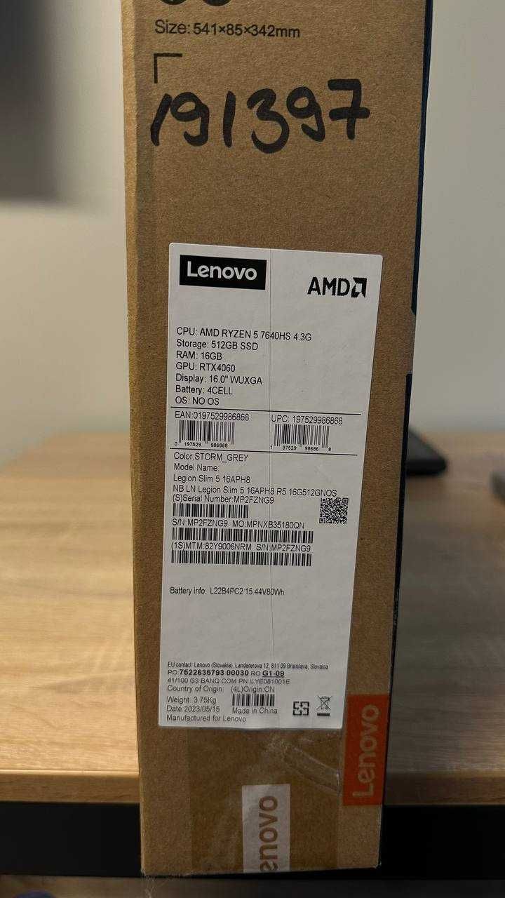 Lenovo Legion 5 16APH8 | Ryzen 5 | RTX 4060 | 1TB SSD | Ідеал!