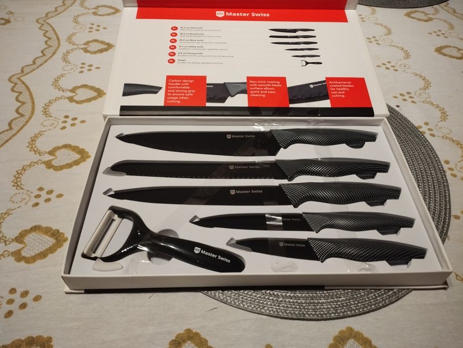 Conjunto facas de Cozinha MASTER SWISS Novas