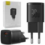 Baseus Super szybka Ładowarka sieciowa 30W USB-C czarny + kabel