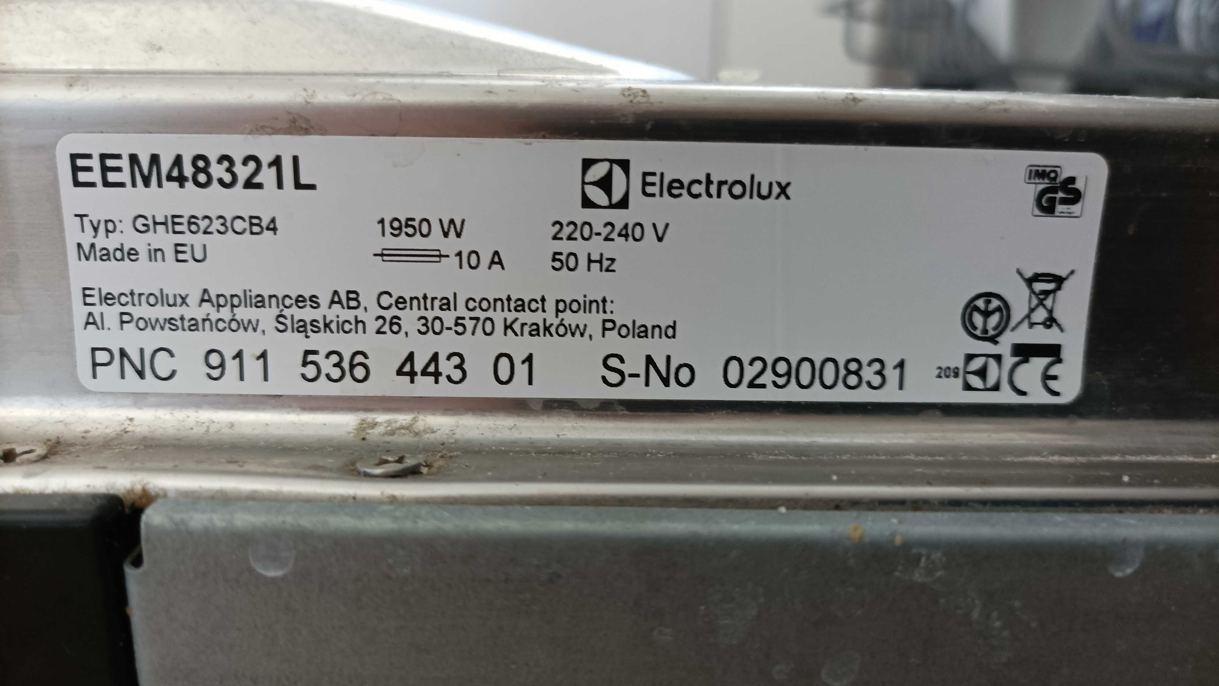 Zmywarka Electrolux EEM48321L (z błędem 'i11' lub 'i44')