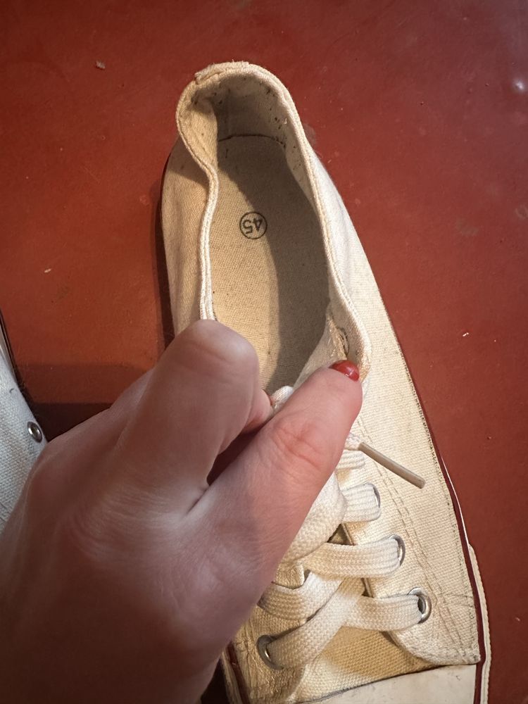 Белые мужские кеды Vans 44-45р