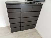 2 Cômodas IKEA MALM – 6 gavetas (80cm e 40cm) – Ótimo estado!