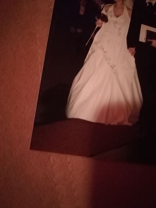 Suknia ślubna, kolor ecru, rozmiar 36/S/8