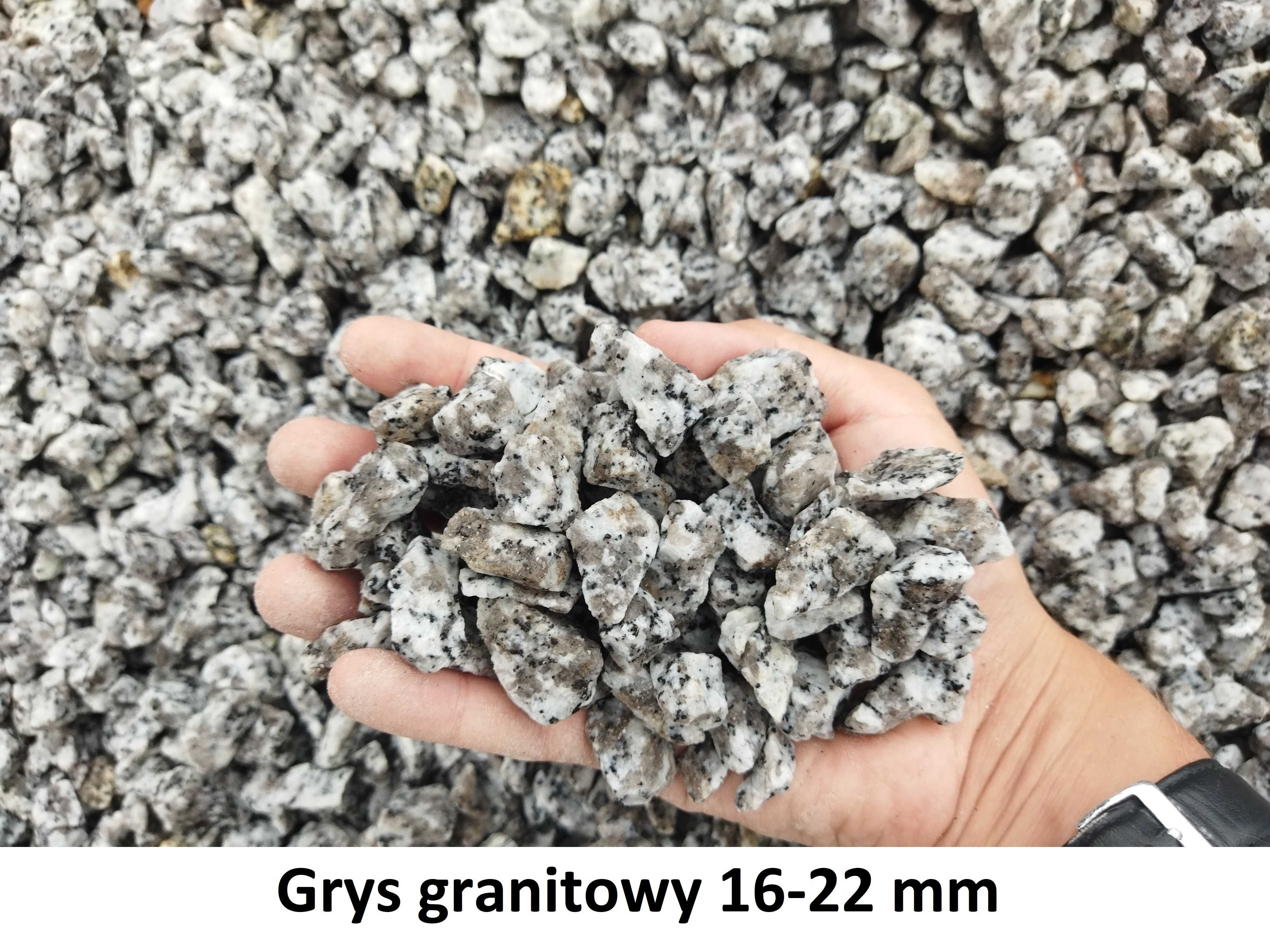 Grys granitowy dalmatyńczyk 8-16 mm, 16-22 mm, kamień ozdobny ogrodowy