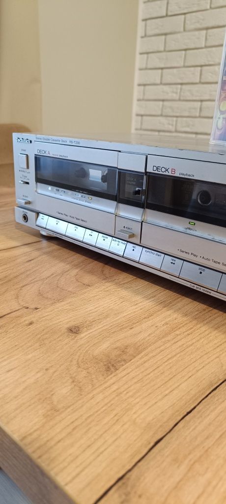 Technics RS-T230 magnetofon deck srebrny