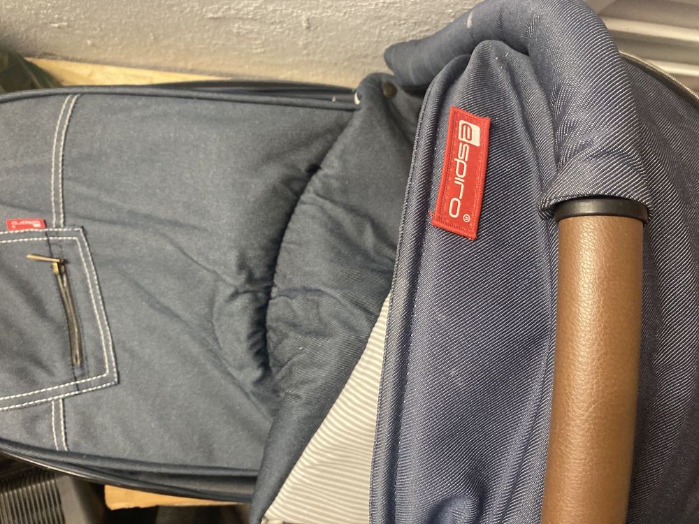 Wózek gondola spacerówka 3w1 espiro NEXT jeans pokrowiec