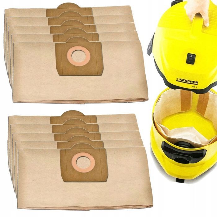 1, 0x worek do odkurzacza papierowy karcher wd3, wd3.2, 0, 0 mv 3 se 4