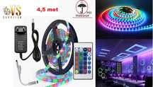 Tasma LED 4,5 metrow RGB Zasilacz + STEROWNIK + PILOT