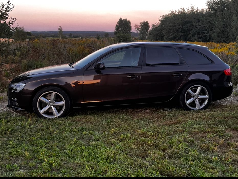 AUDI A4 B8 2.O TDI CGLC 177KM 3X SLINE nowy przeglad felgi 18”