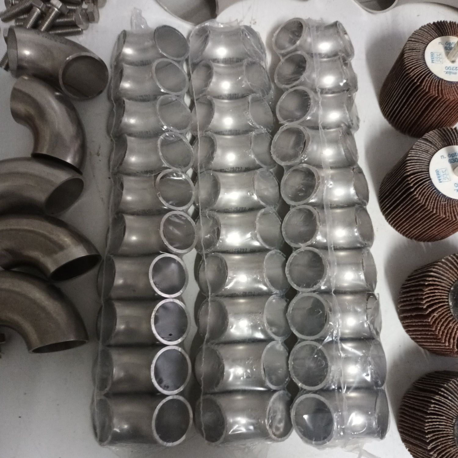 Curvas 3/4 e 1 e 2 polgadas inox