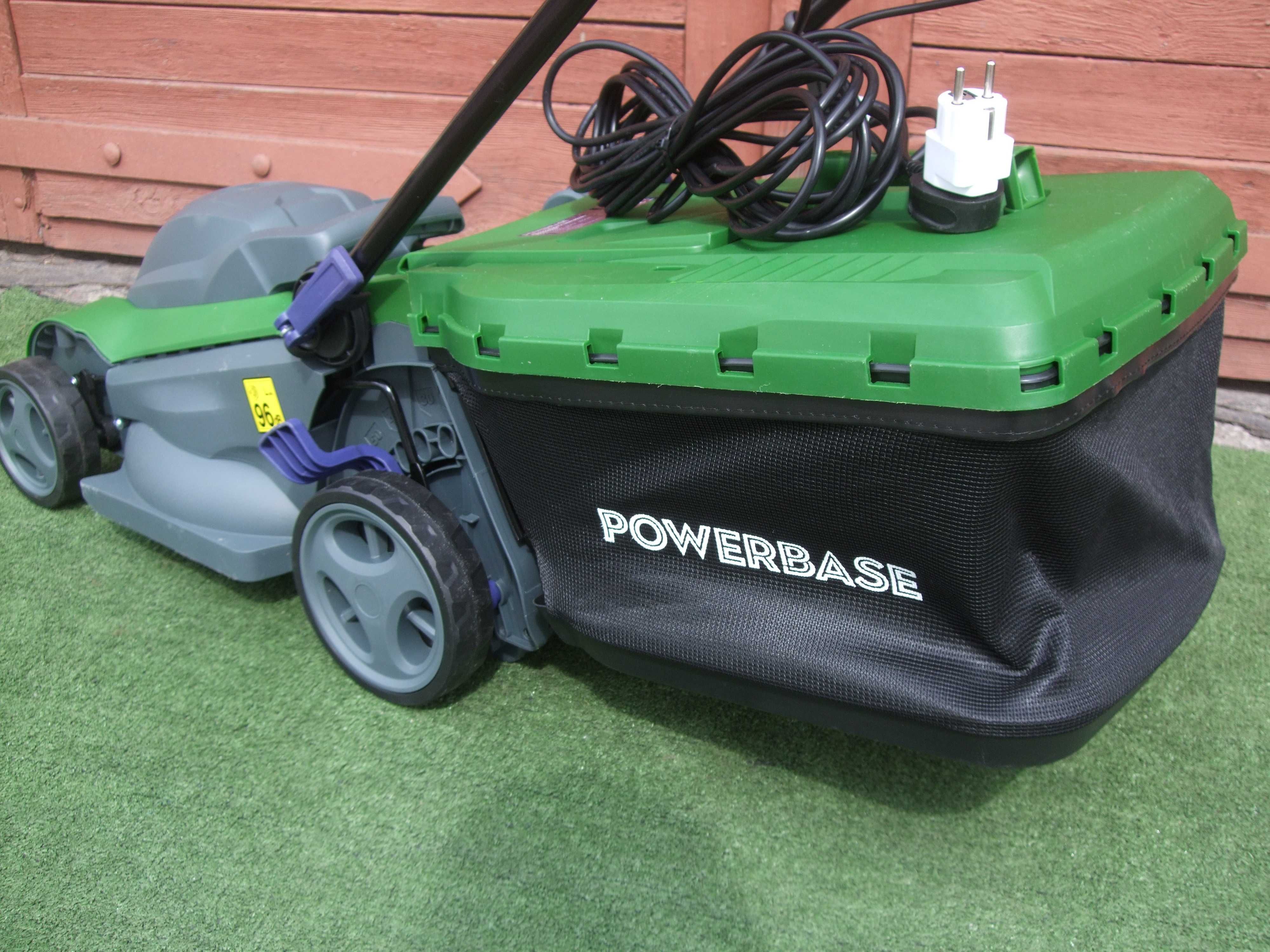 Kosiarka ELEKTRYCZNA Powerbase. Silnik 1600W Szer.37cm. DOBRY STAN !!!