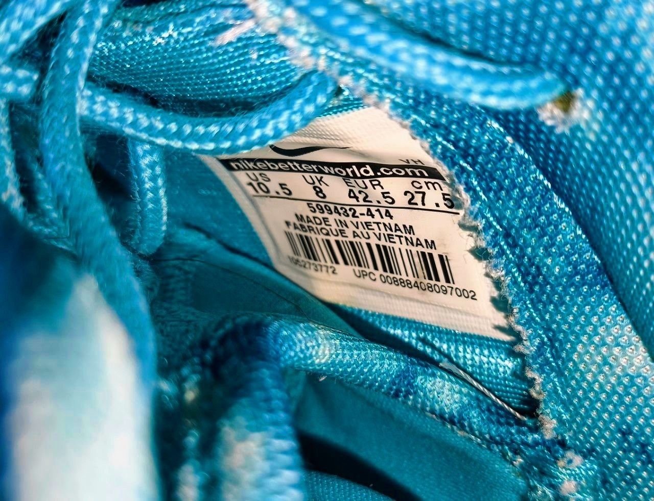 Летние беговые кроссовки Nike Roshe Run Blue Men's 42.5
