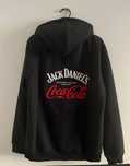czarna bluza z kapturem Jack Daniels x Coca-Cola kangurka roz. M