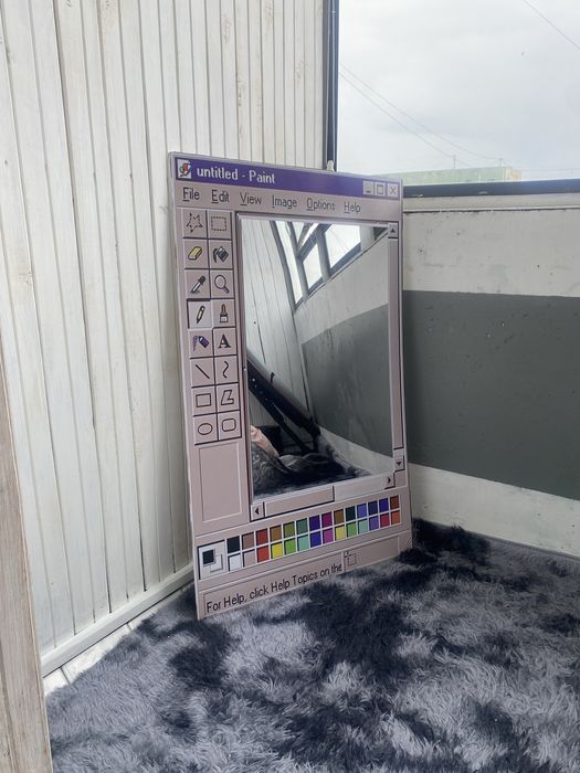 Дзеркало у формі вікна Paint | Декоративна картина-дзеркало |