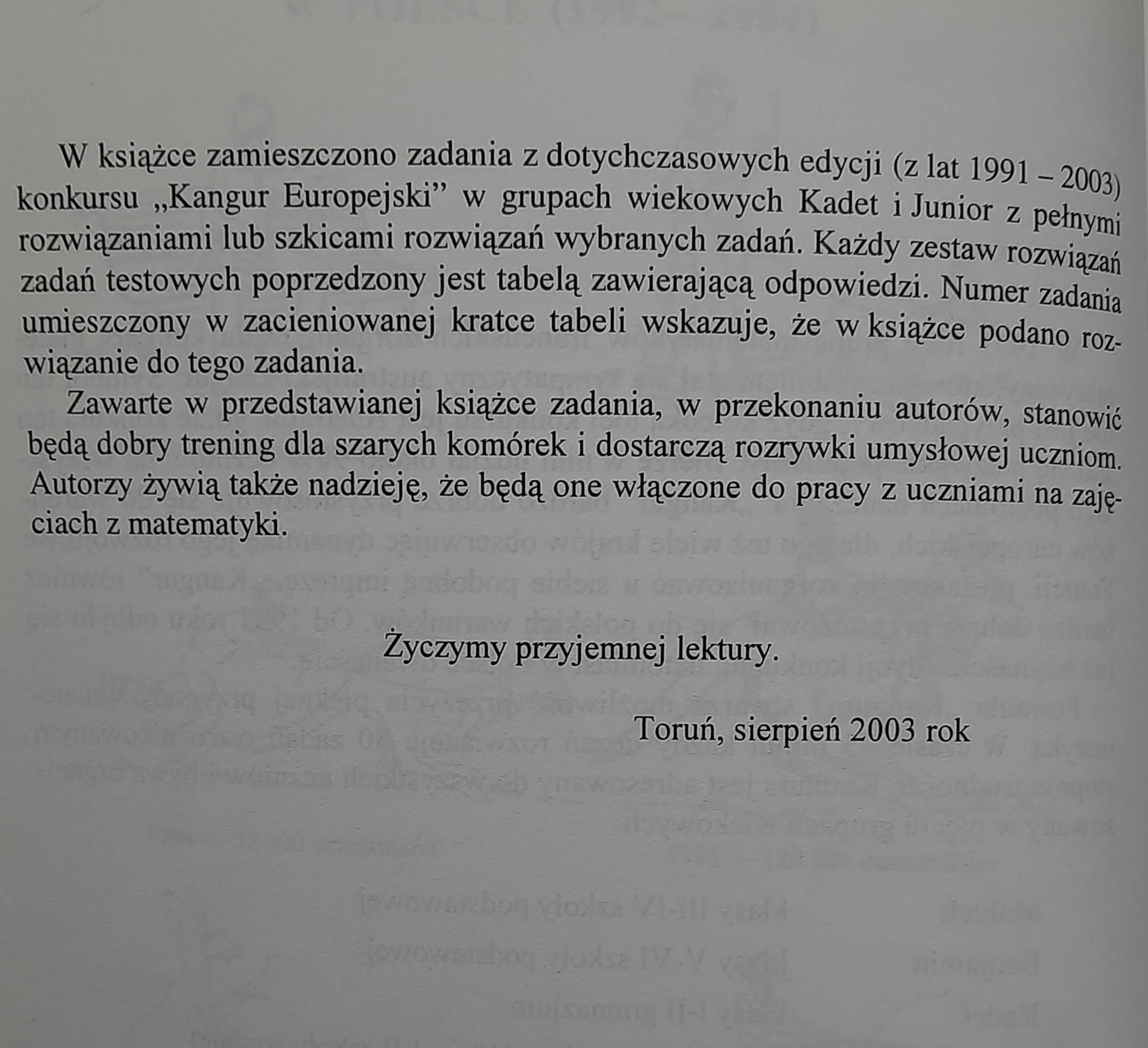 Książka MATEMATYKA Z WESOŁYM KANGUREM - książka niebieska #2