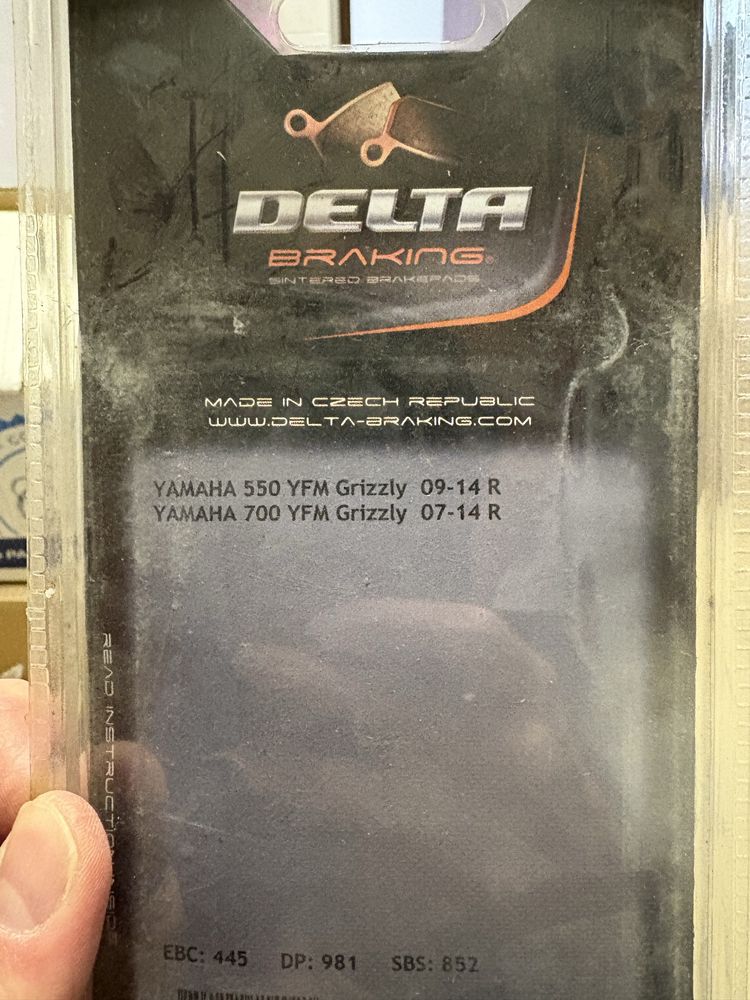Klocki hamulcowe delta do Yamaha
