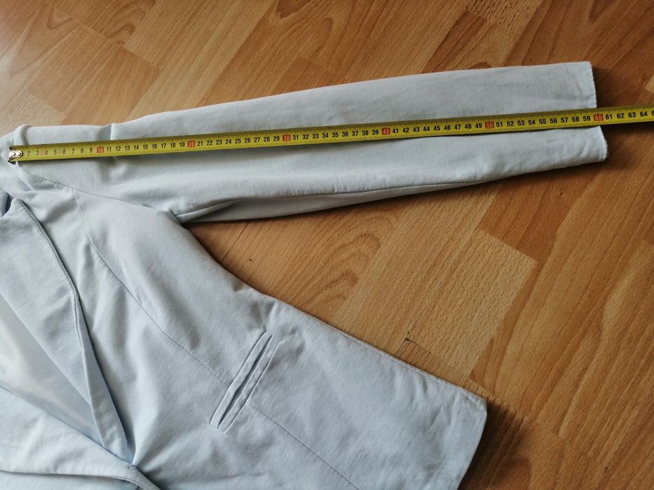 Błękitny żakiet marynarka M L Made in Italy