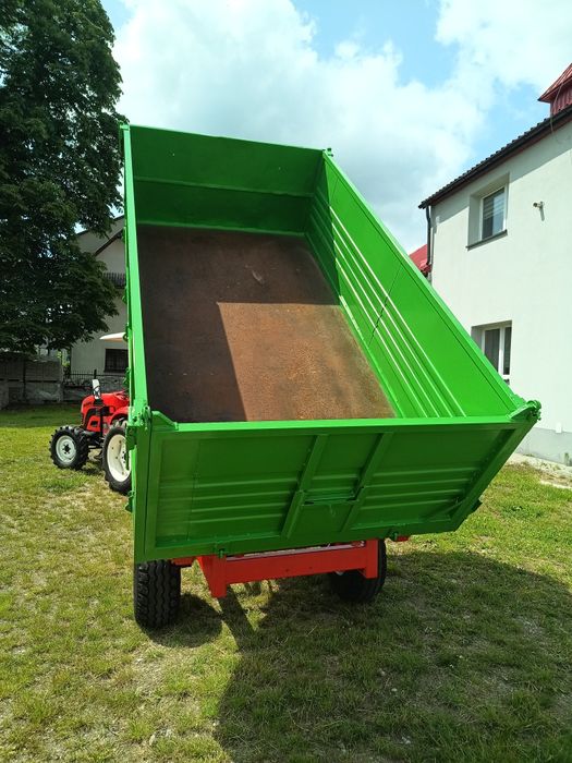 Przyczepa wywrotka jednoosiowa 3 strony