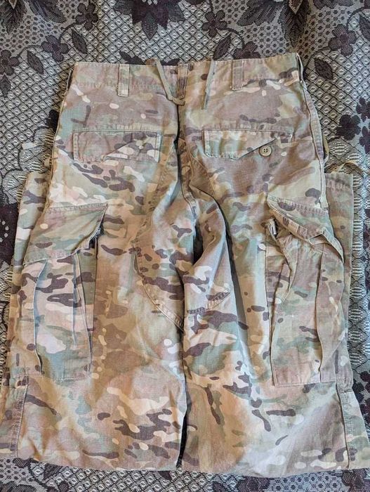 Вогнестійкі штани US Army Combat Uniform Multicam розмір Small Long