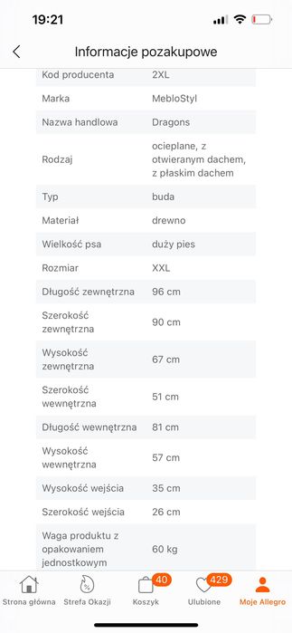 Duża buda dla psa