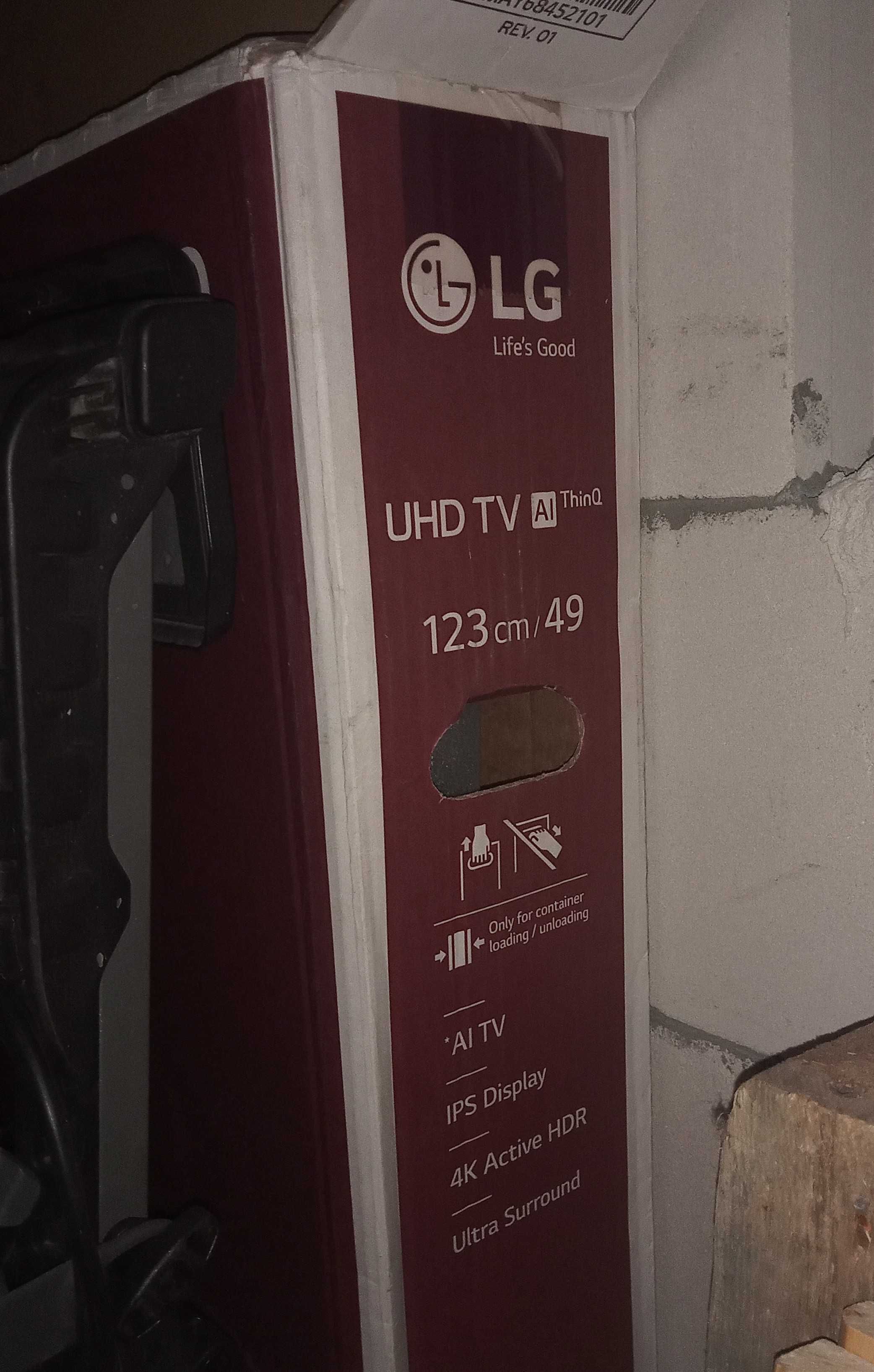 Uszkodzony TV LG uhd 123 cm/49 (matryca)