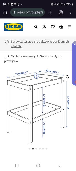 Przewijak Ikea nowy