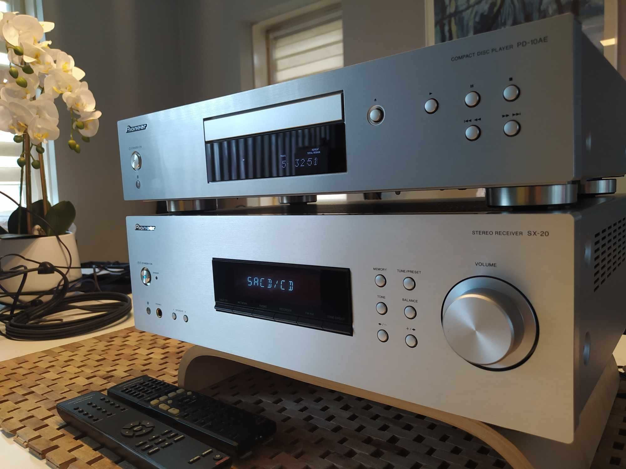Amplituner Pioneer SX 20  +  Pioneer PD-10AE - Odtwarzacz CD