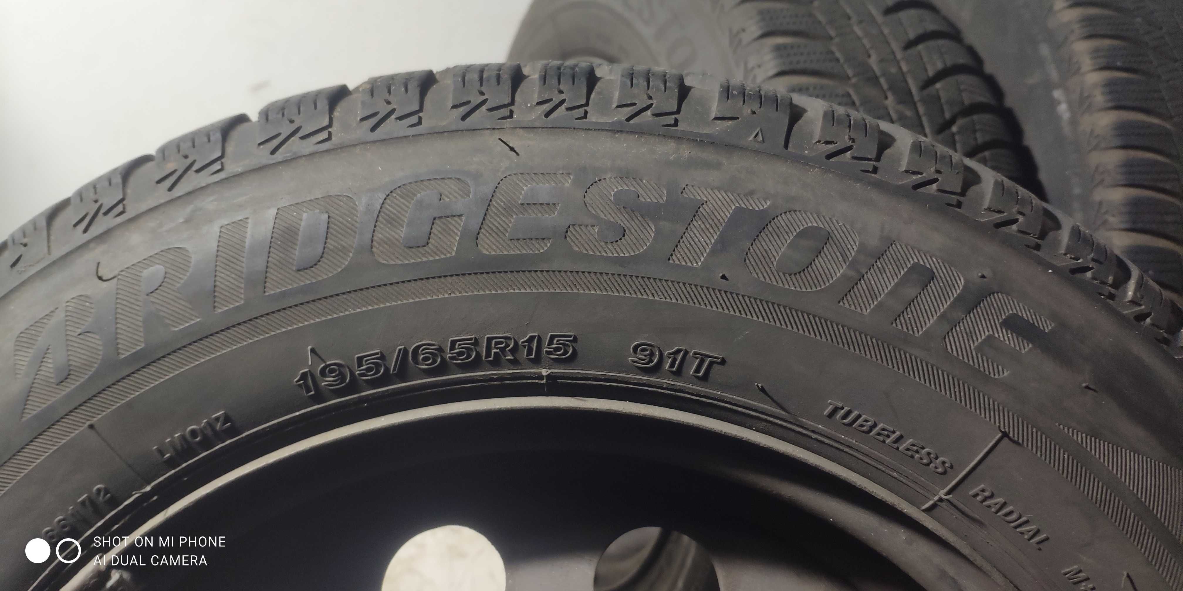 Koła 195/65R15 BRIDGESTONE zimowe BMW 3 2 komplet 4szt stalowe 5x120