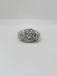 Pierścionek w stylu art deco z brylantami 0,5 ct