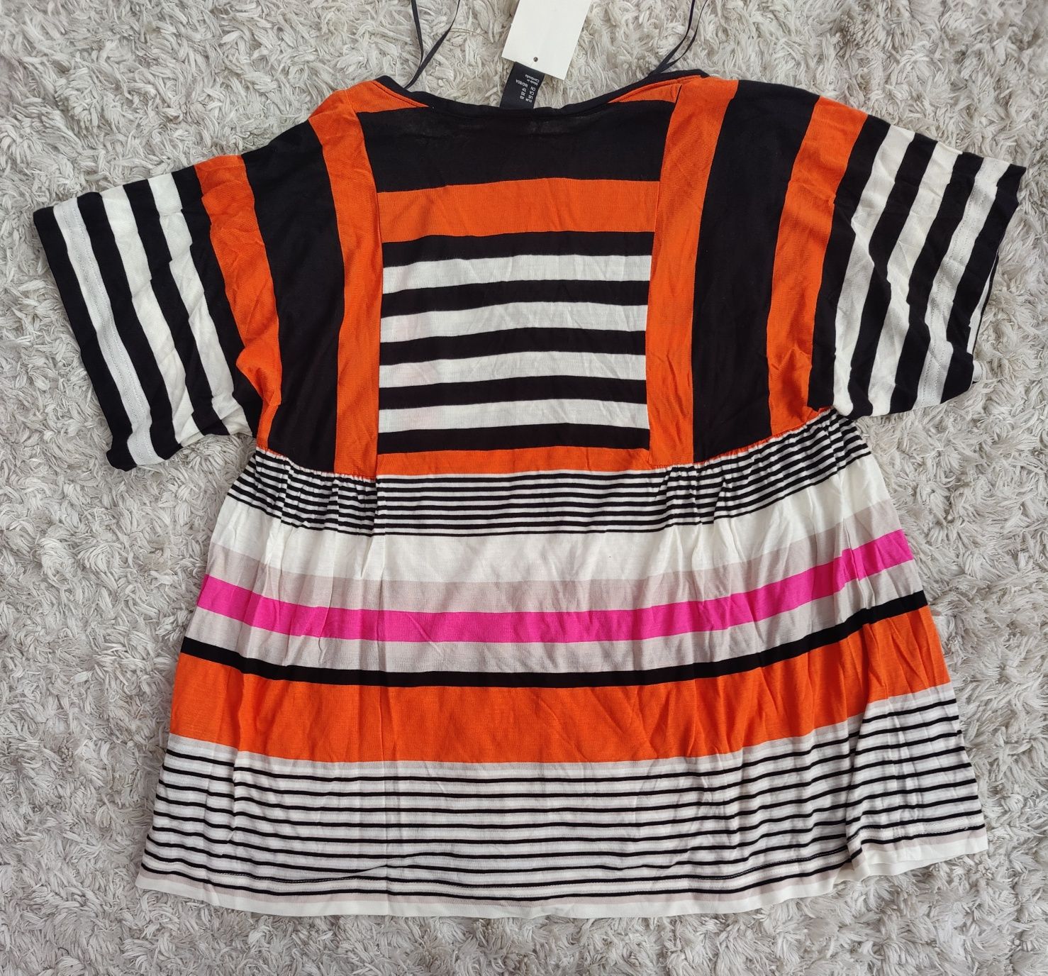 Nowa luźna bluzka w paski H&M