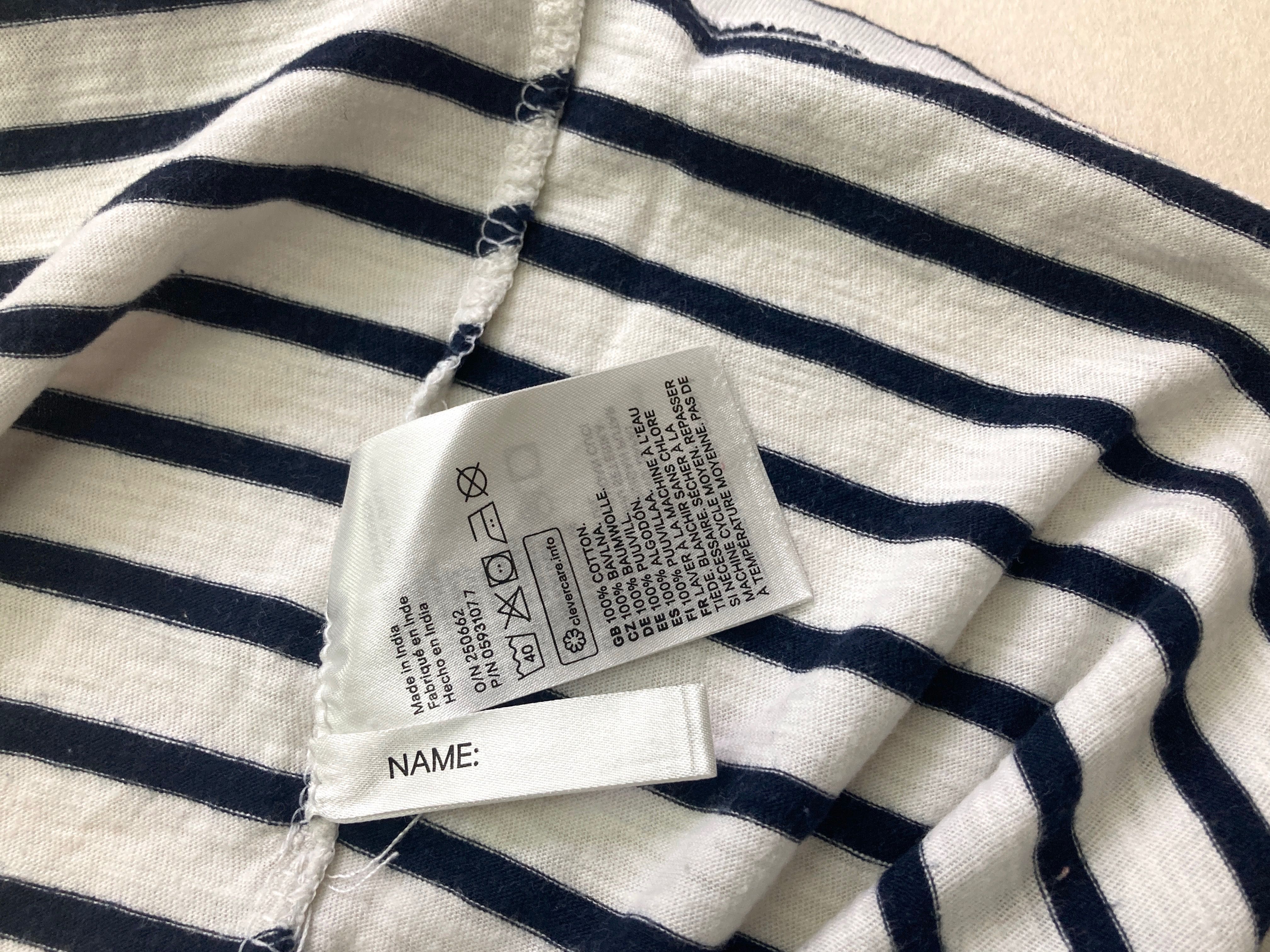 H&M, T-SHIRT, koszulka 146/152, paski, bawełna, gratis