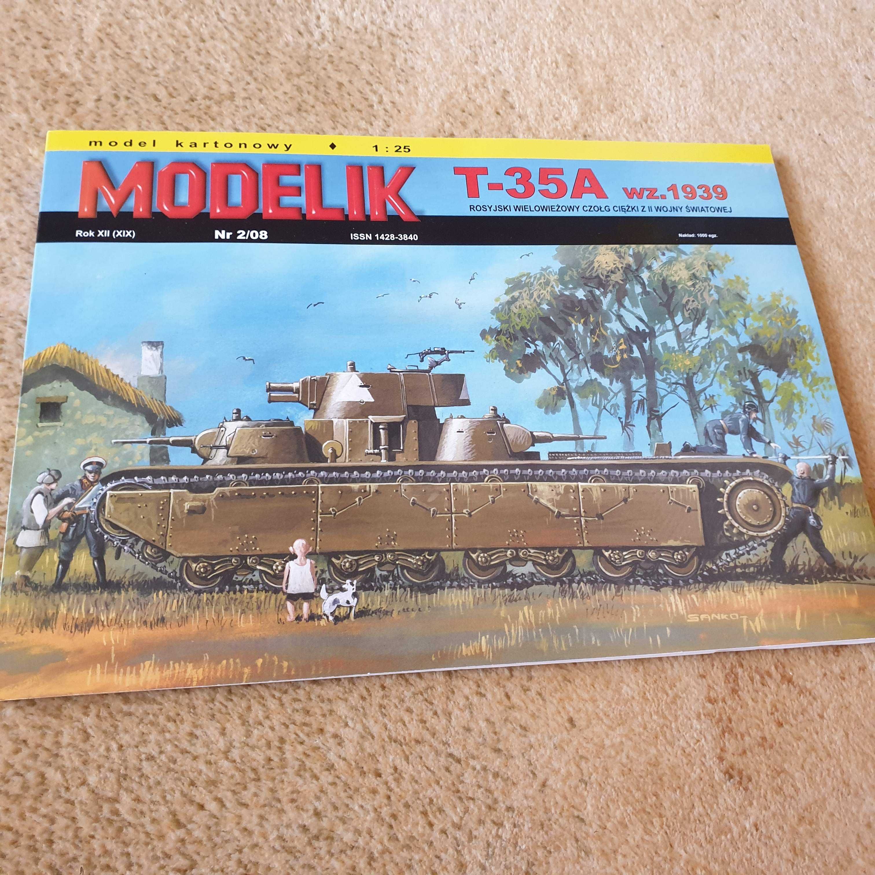 Model kartonowy T-35 wz.1939 Modelik (foto jest z modelu wz.1932)