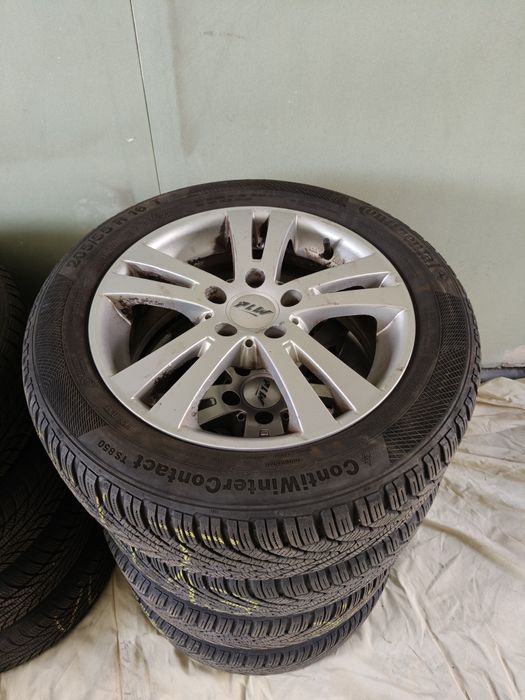 Felgi Aluminiowe z Oponami Zimowymi Continental Mercedes C 5x112x16H2
