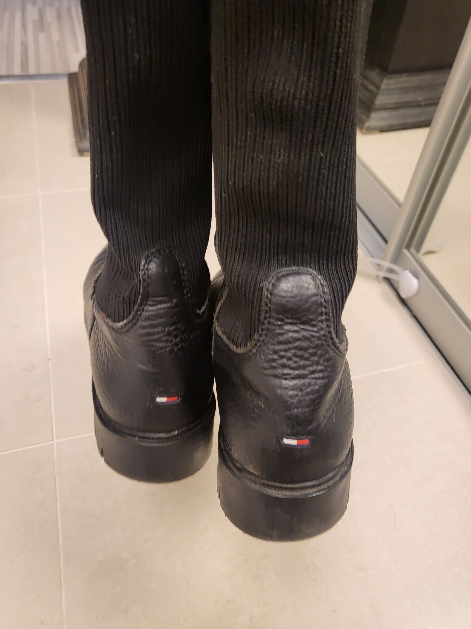 Buty do kolan T.Hilfiger skóra