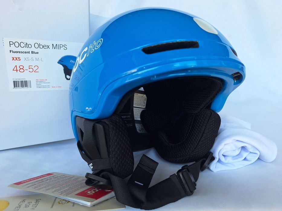 Kask dziecięcy POC POCito Obex Mips Fluorescent Blue XXS 48-52cm